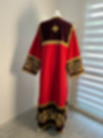 Thumbnail: Combined orthodox sticharion - Altar server reader robe in velvet and gabardine
