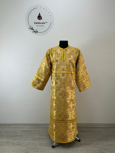 Gold orthodox sticharion - Church stikhar - Altar Server Reader Robe ...