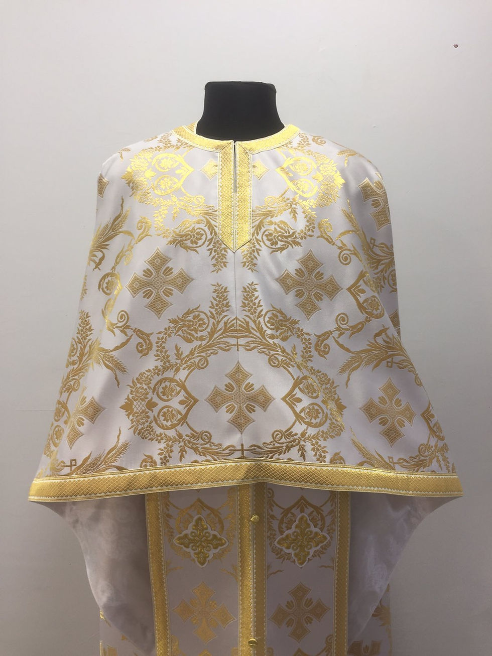 Thumbnail: Red brocade priest vestment set - Greek-style vestment - Orthodox vestment