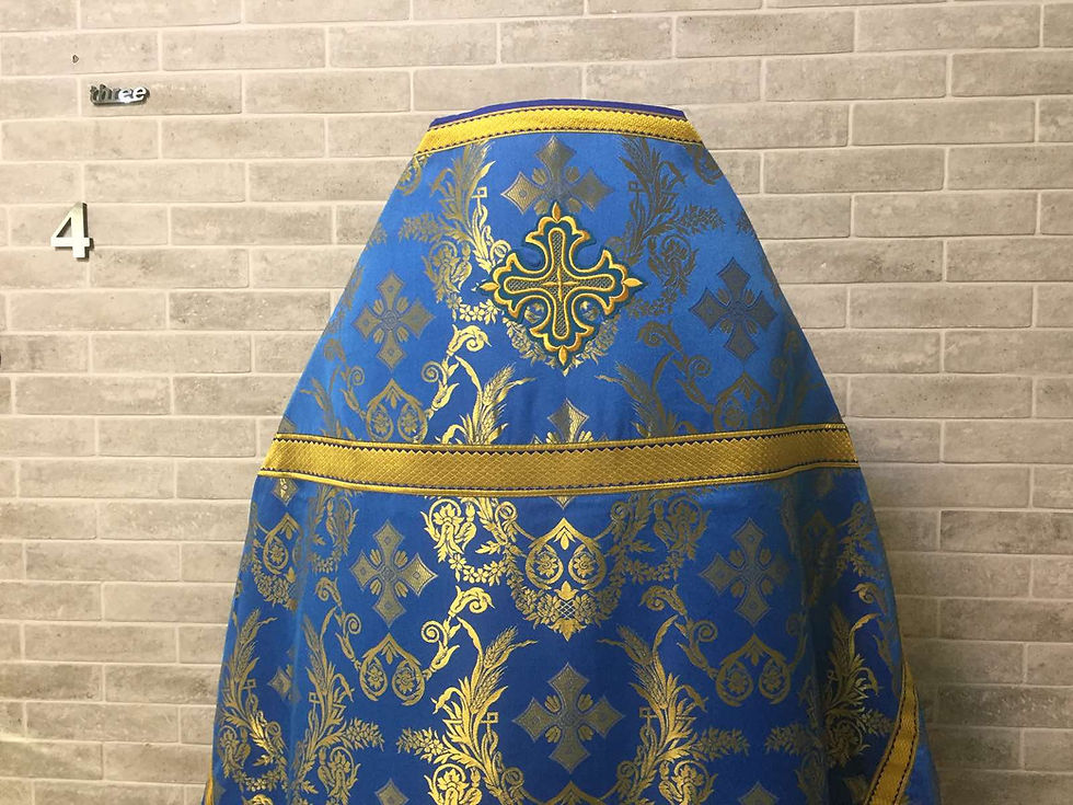 Thumbnail: Slavic style vestment - Priest vestment in brocade - Cloth for orthodox priest