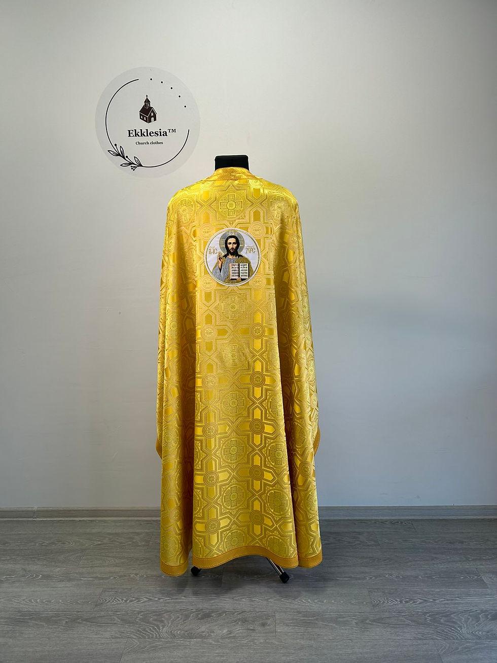 Thumbnail: Summer vestment set - Orthodox priest brocade liturgical set with Savior