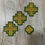 Thumbnail: Set of crosses for priest vestment in Slavic style - Embroidered patch crosses
