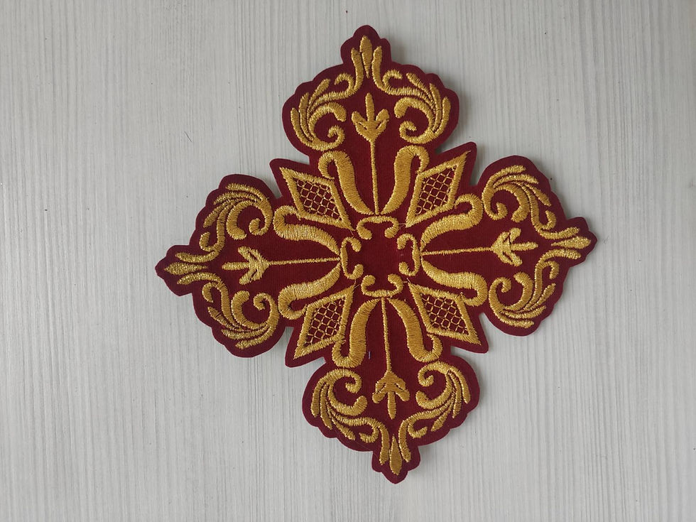 Thumbnail: Crosses set for bishop's vestment - Set of 23 crosses - Vestments crosses set