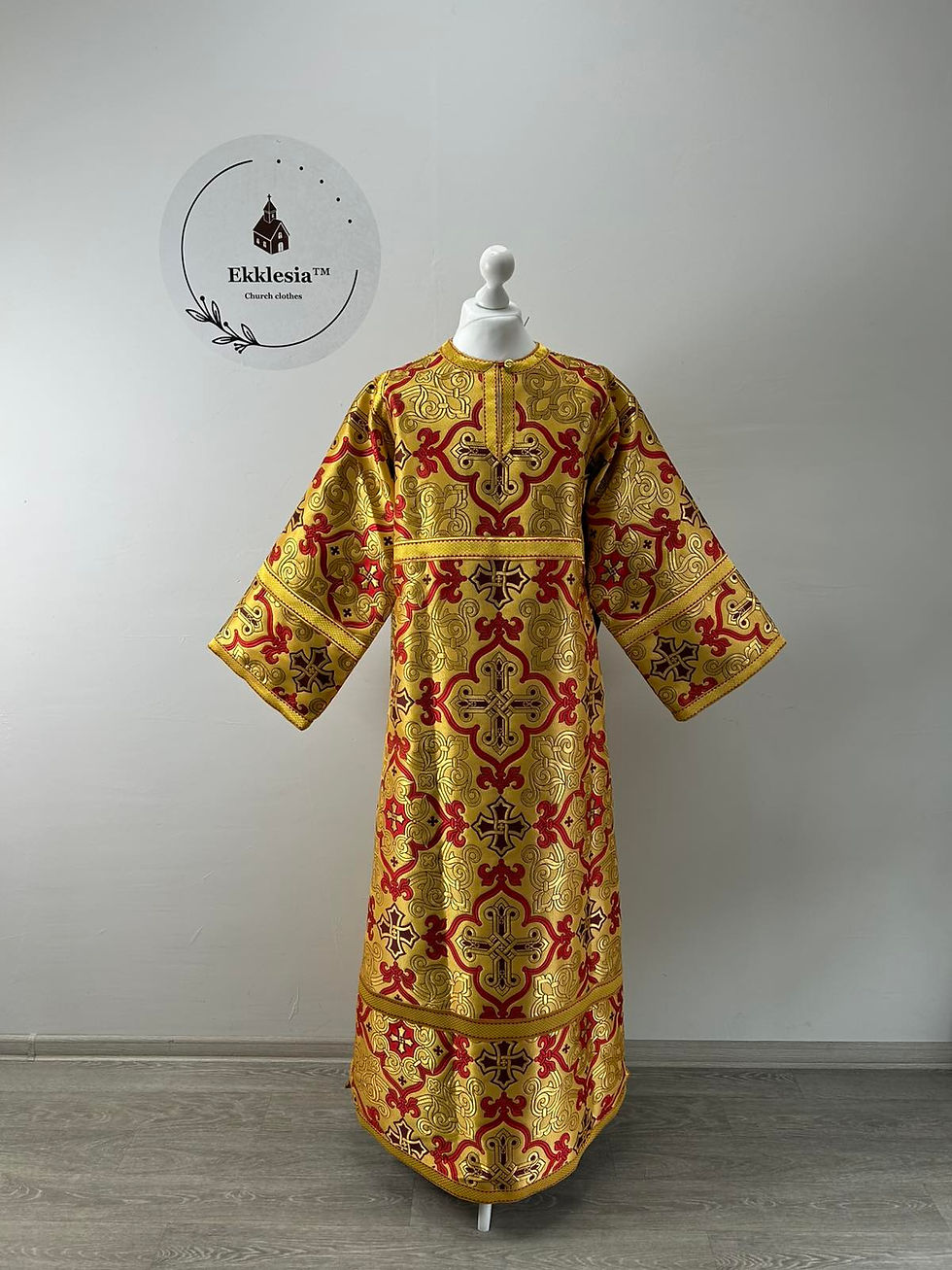 Stikharion in metallic brocade - Surplice - Rochet - Alb - Stikhar - church robe