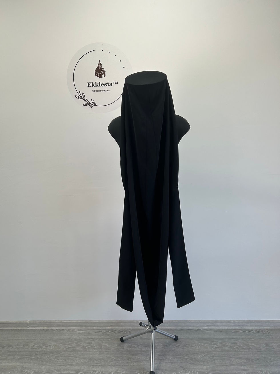 Thumbnail: Clobuk - Headdress for a monk - Klobuk for a monk - Black monk headdress