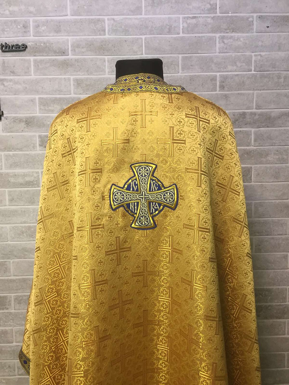 Thumbnail: Priest vestment set in brocade - Greek-style vestment - Orthodox vestments