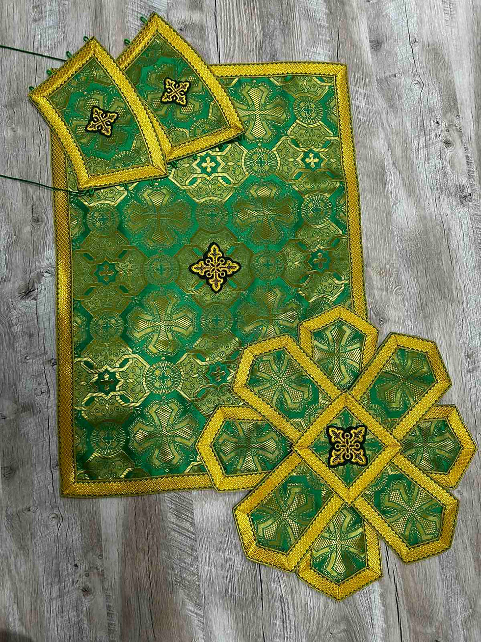 Thumbnail: Priest Greek style vestment -  Orthodox vestment set - Liturgical phelon