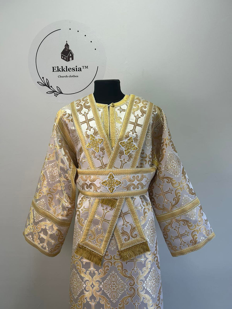 Thumbnail: Violet subdeacon's vestment and long orar - Stictarion for subdeacon robe