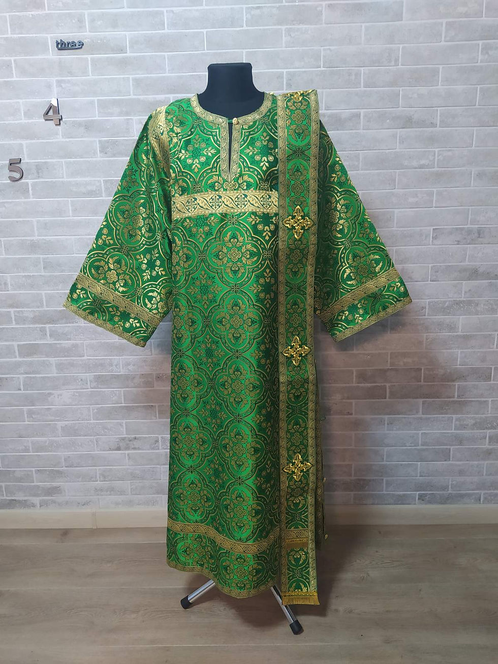 Thumbnail: Blue protodeacon's alb - Orthodox Vestment - Deacon's set of vestments - Garment