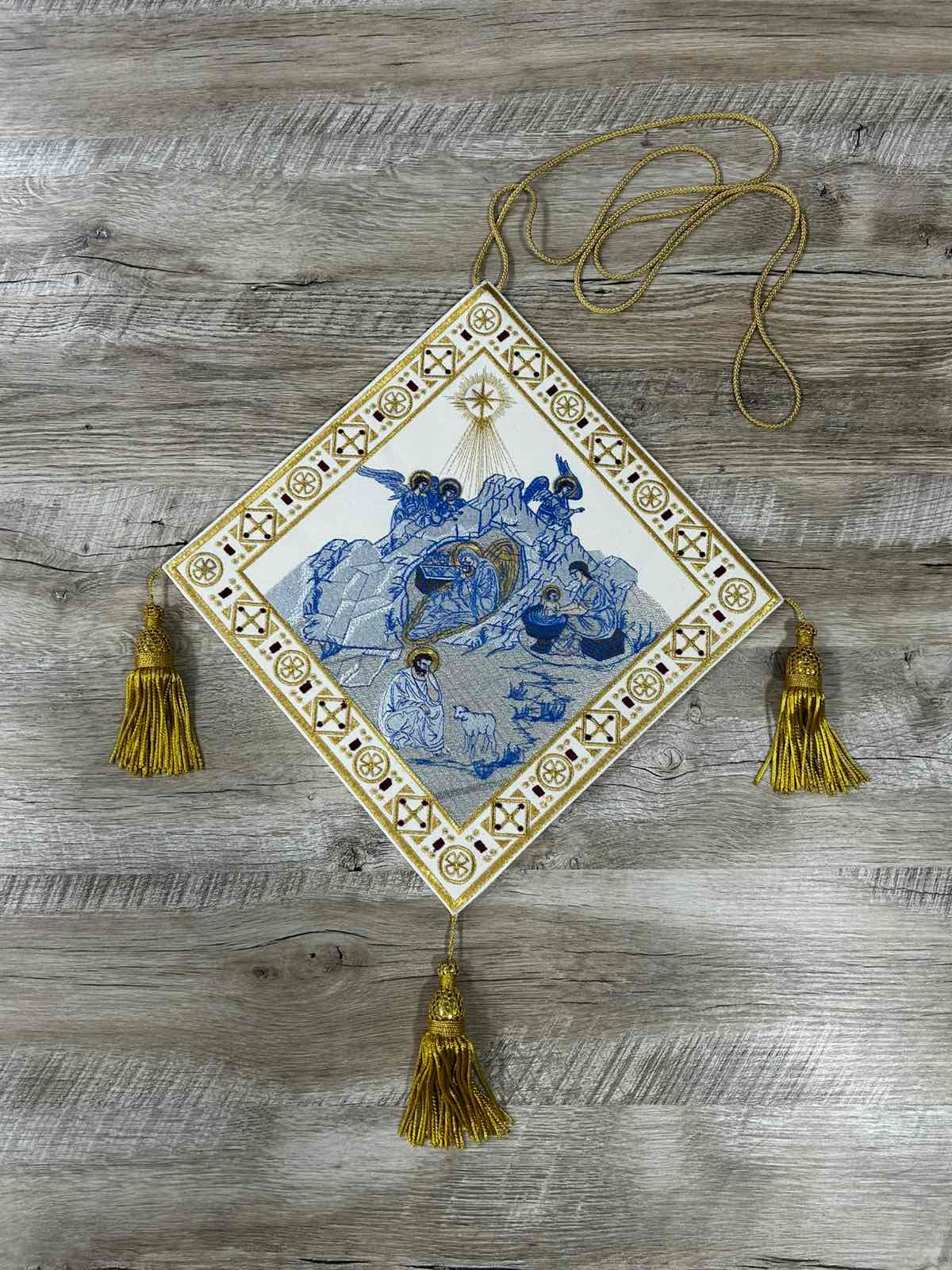 Embroidered Nativity of Jesus Palitsa - Embroidered Christmas epigonation
