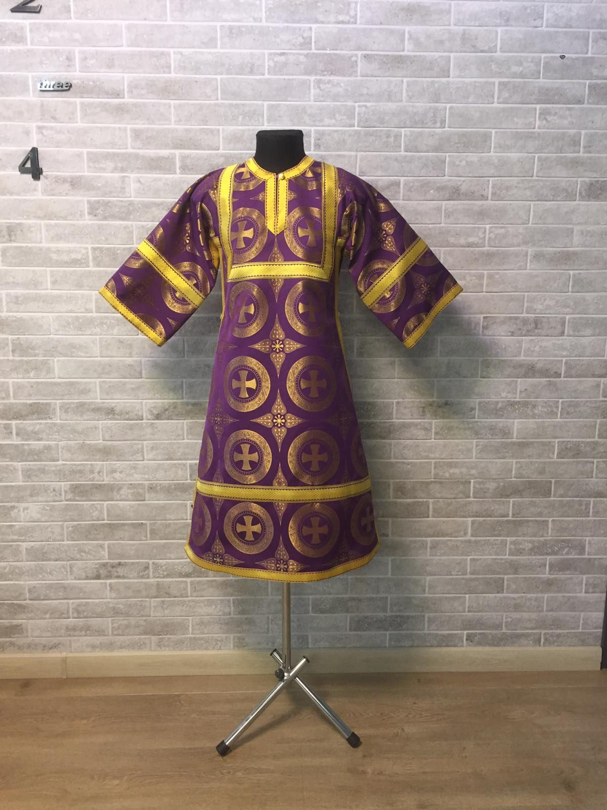 Violet children's sticharion (up to 150 cm) - Children's Altar Server Reader Rob