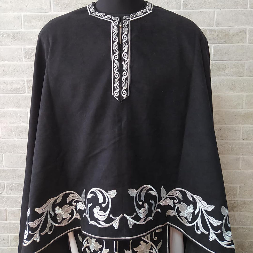 Thumbnail: Greek vestment with machine embroidery- Priest vestment - Clothes for priests