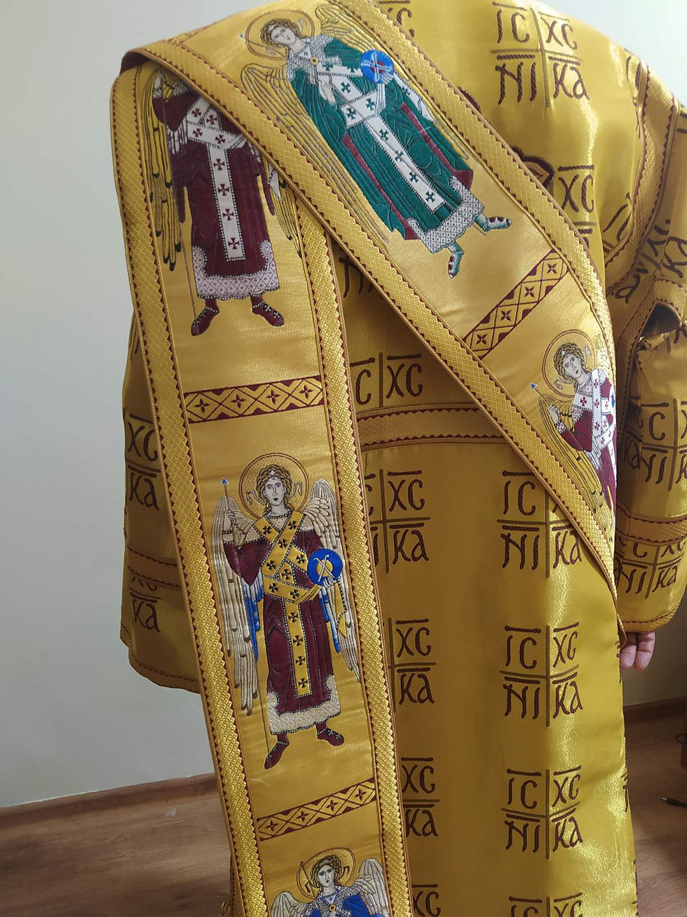 Thumbnail: Protodeacon sticharion - Deacon's alb - Orthodox Vestment set with linen