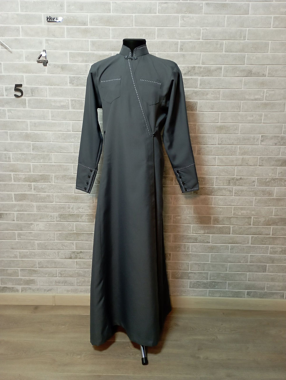 Thumbnail: Orthodox Greek undercassock from gabardine - Inner cassock for priest - Rhason