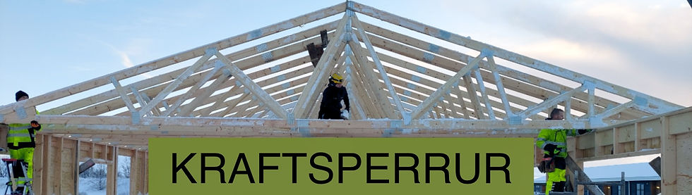 Kraftsperrur Þaksperrur Sperrur Einingahús Húseiningar Þak