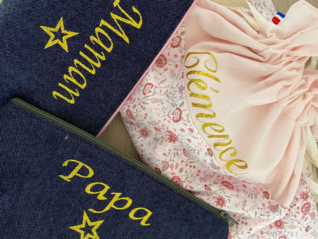 flex thermocollant de papa, maman et un prénom