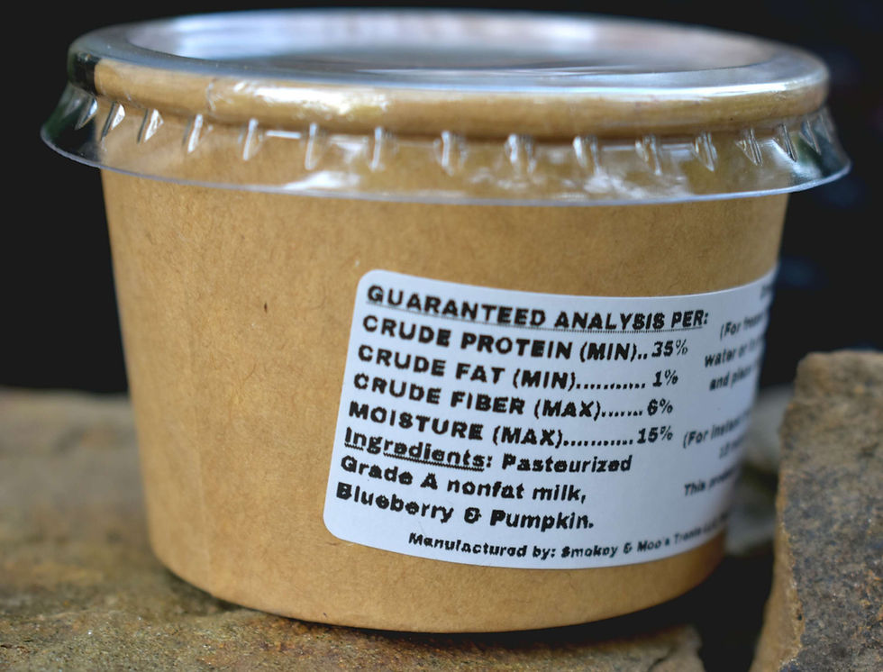 Thumbnail: Blueberry & Pumpkin Freezable Treat