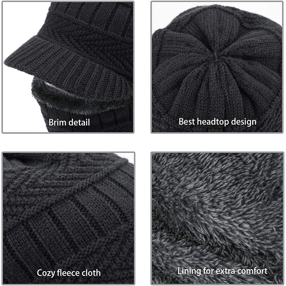 Miniatura: GORROS CON VICERA Y CUELLERA