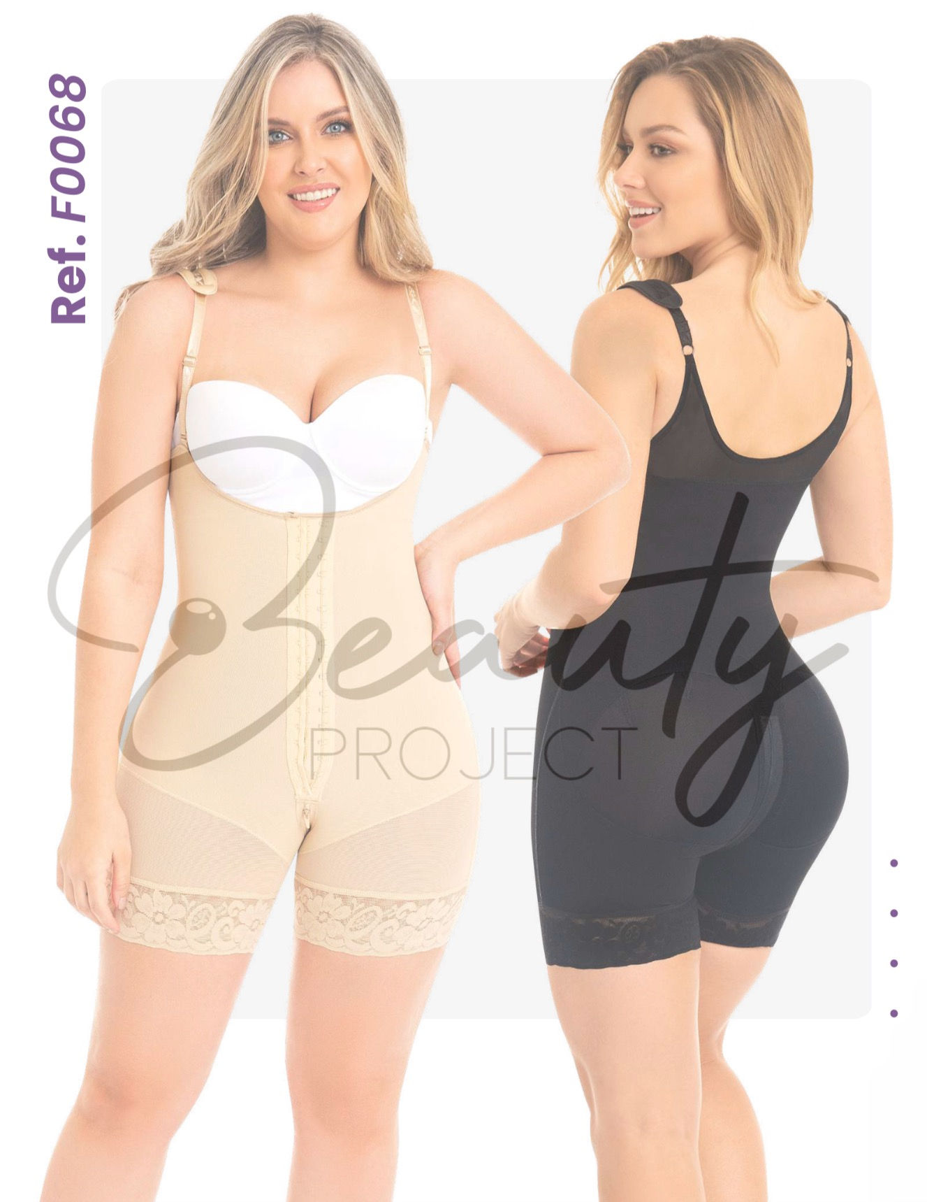 Faja corta con espalda cubierta/Short faja with covered back