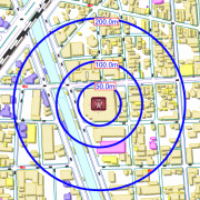 同心円計測機能