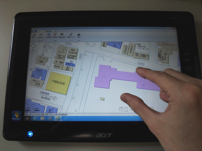 Windows8を搭載したタブレット端末で動作するMQ7