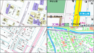 地図の見た目は多彩な表現力を実現
