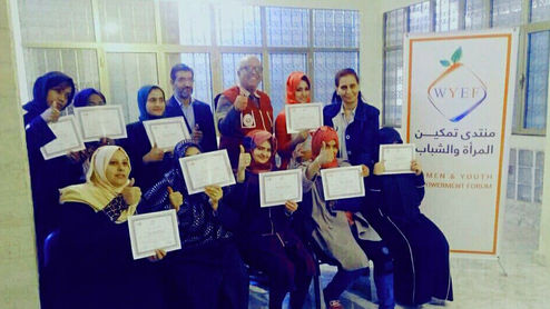 مركز بنغازي لدعم المرأة ينظم دورة إسعافات أولية بمقره في بنغازي.