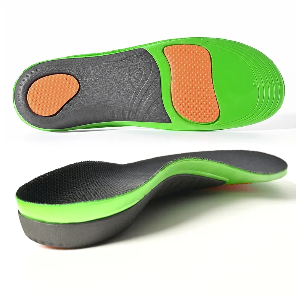 Orthopedic Arch Support Insoles with Shock Absorption and Elastic EVA