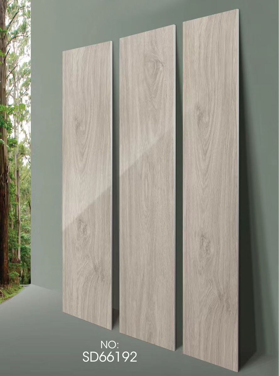 縮圖：中國佛山磁磚 FOSHAN Tiles 木紋磚 Wood Grain Brick 地磚 啞光 SD66192 20×120cm