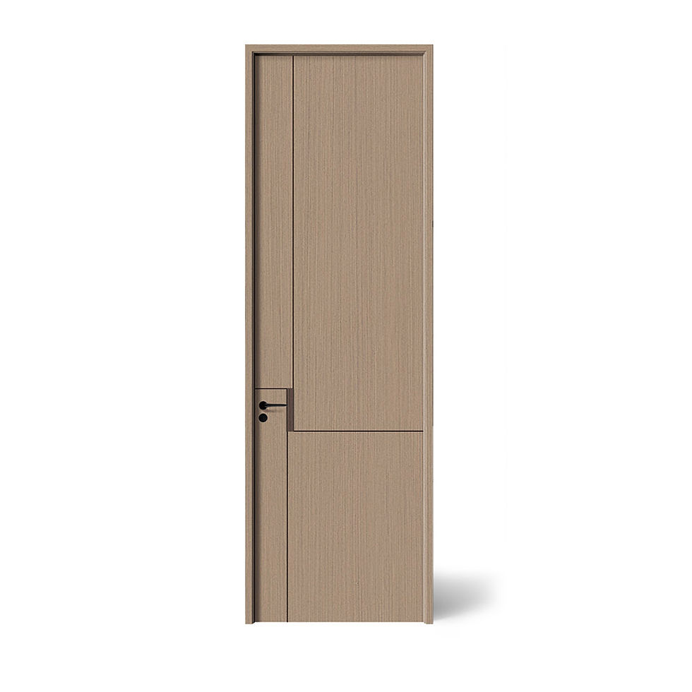 縮圖：Wooden Doors Z50 （包木框和門鎖）科定銀梨+科定灰梨 XNS-PS318  碳晶門 實木復合門 生態門 現代簡約風