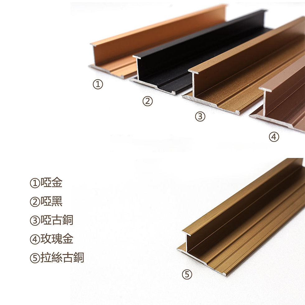 縮圖：Aluminium Alloy Decorative Strip 牆板專用 鋁合金 工字型 裝飾線 修邊線 長度2.5米/條