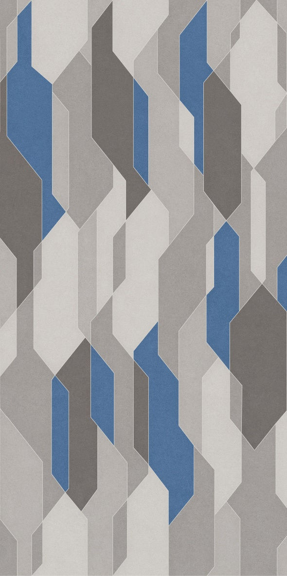 意大利設計磁磚 Italian Design Tiles 藝術花磚 SW7515H01AB 75×150cm 地磚 牆磚 柔光磚 半拋幹粒工藝 啞柔面