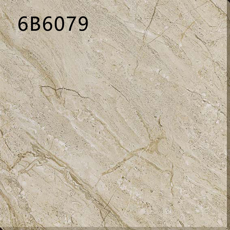 縮圖：中國佛山磁磚 China Foshan Marble Tiles Glossy 大理石磁磚 連紋磁磚 地磚 牆磚 釉面磚 6B6079 60×60cm