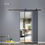 縮圖：Modern Minimalist Barn Door Aluminium Framed Glass Door 現代極簡門 極窄邊框 穀倉門 鋁質門 玻璃門
