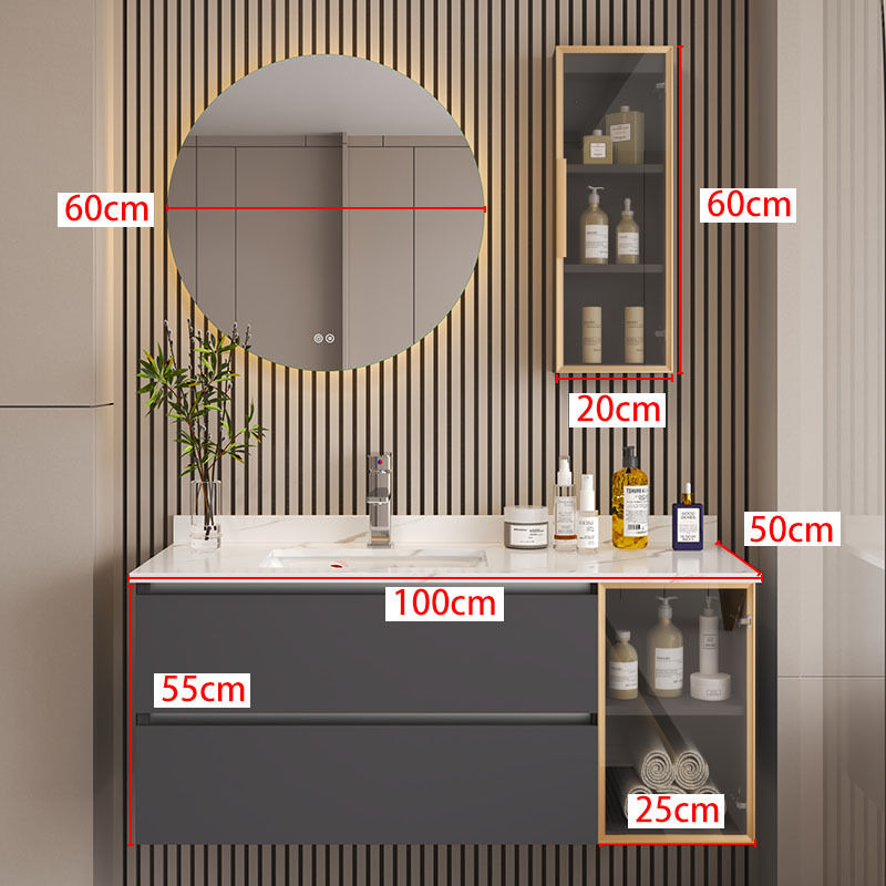 縮圖：Stainless Steel Bathroom Cabinets T140系列 掛壁式 廁所衛生間 浴室櫃 防水防潮 不鏽鋼材質