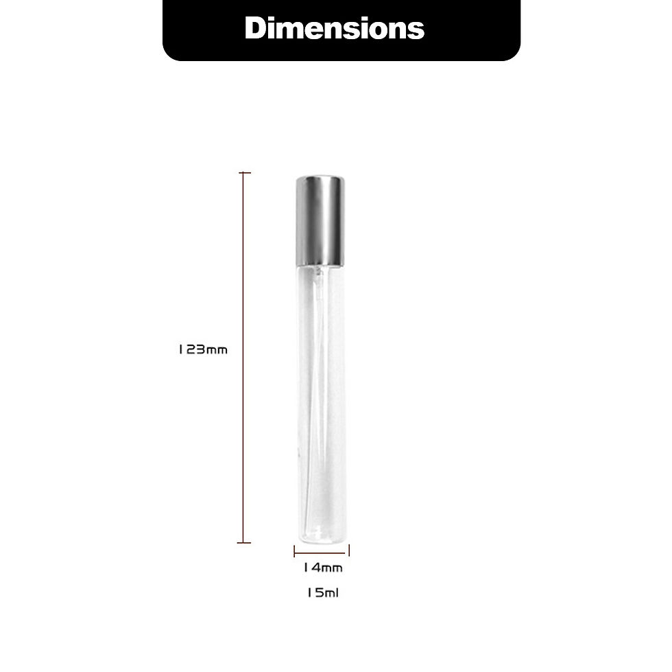 Thumbnail: 15ml Spray Glass Perfume Bottle