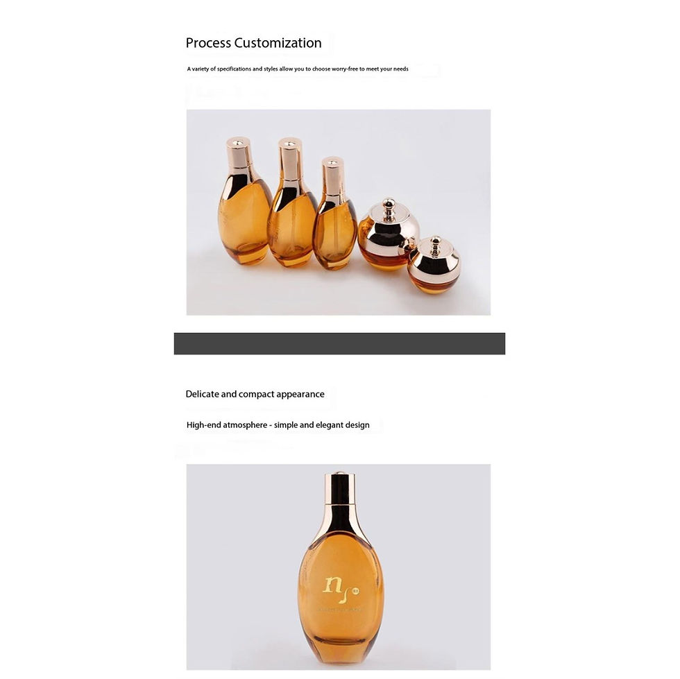 Thumbnail: Set Lotion Glass Bottle Essence Water Lotion Cream Bottle Blow Bottle