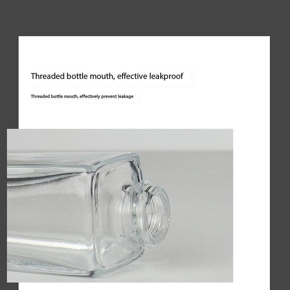 Thumbnail: 30ml Square Foundation Liquid Sub-Bottling Press Pump Lotion Glass Bottle