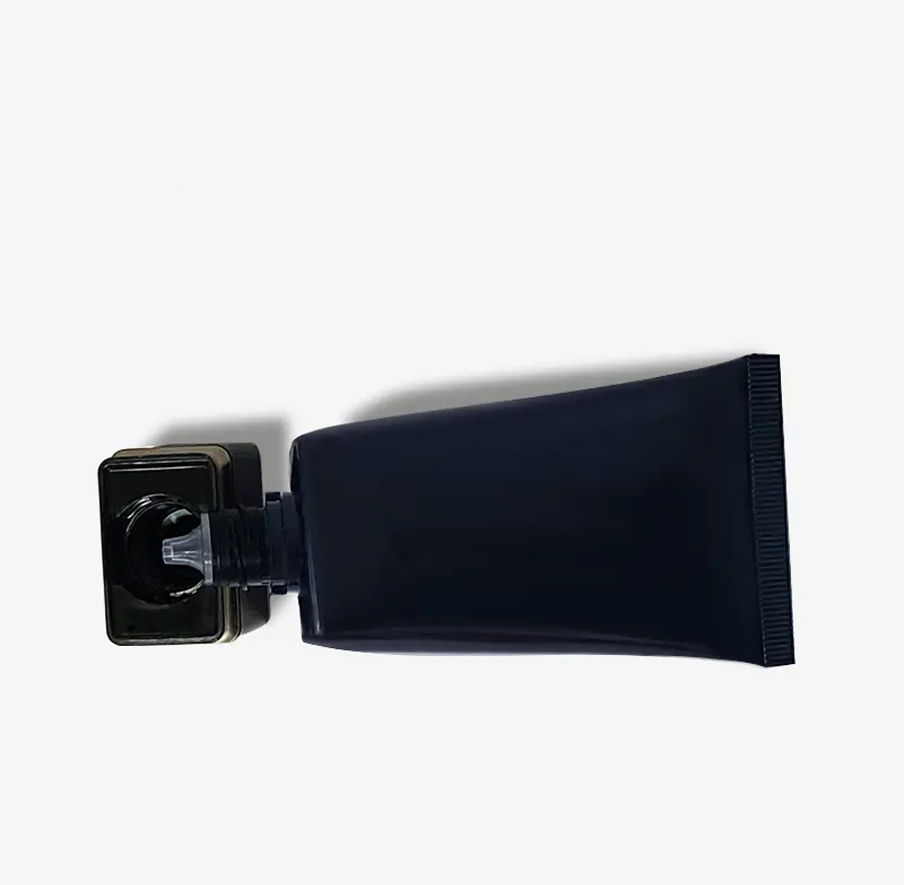 Thumbnail: Black Shiny Square Tube For Sunscreen Plastic BB Cream Tube