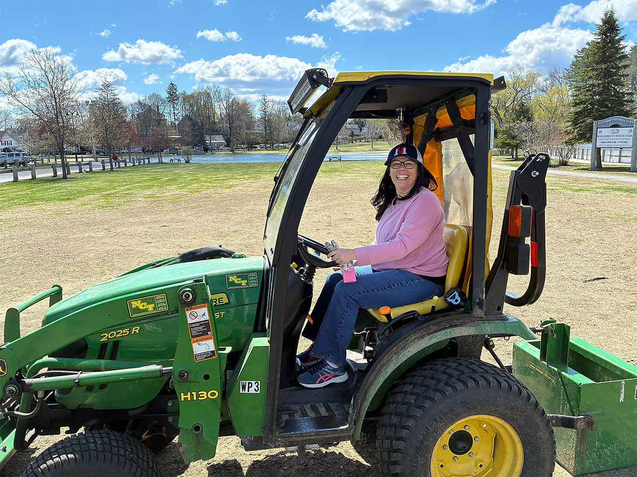 Bobbi-Jo Michael, Director of Administration, takes the driver’s seat