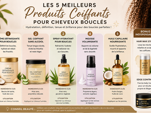 Les meuilleurs produits coiffants pour cheveux bouclés 
