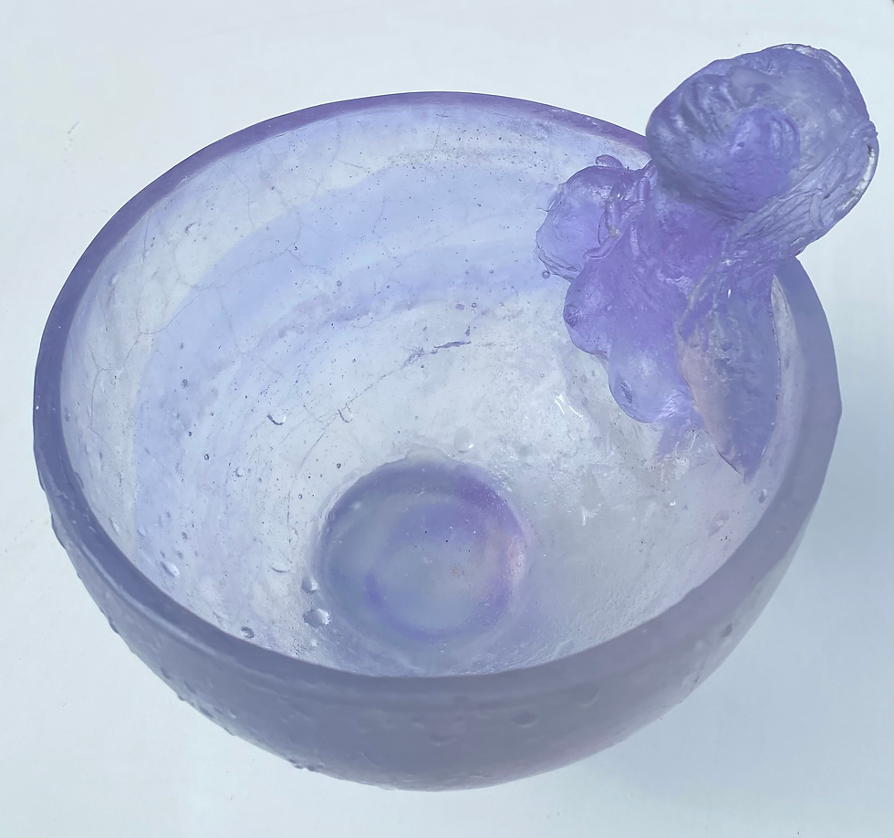 Purple bath bowl