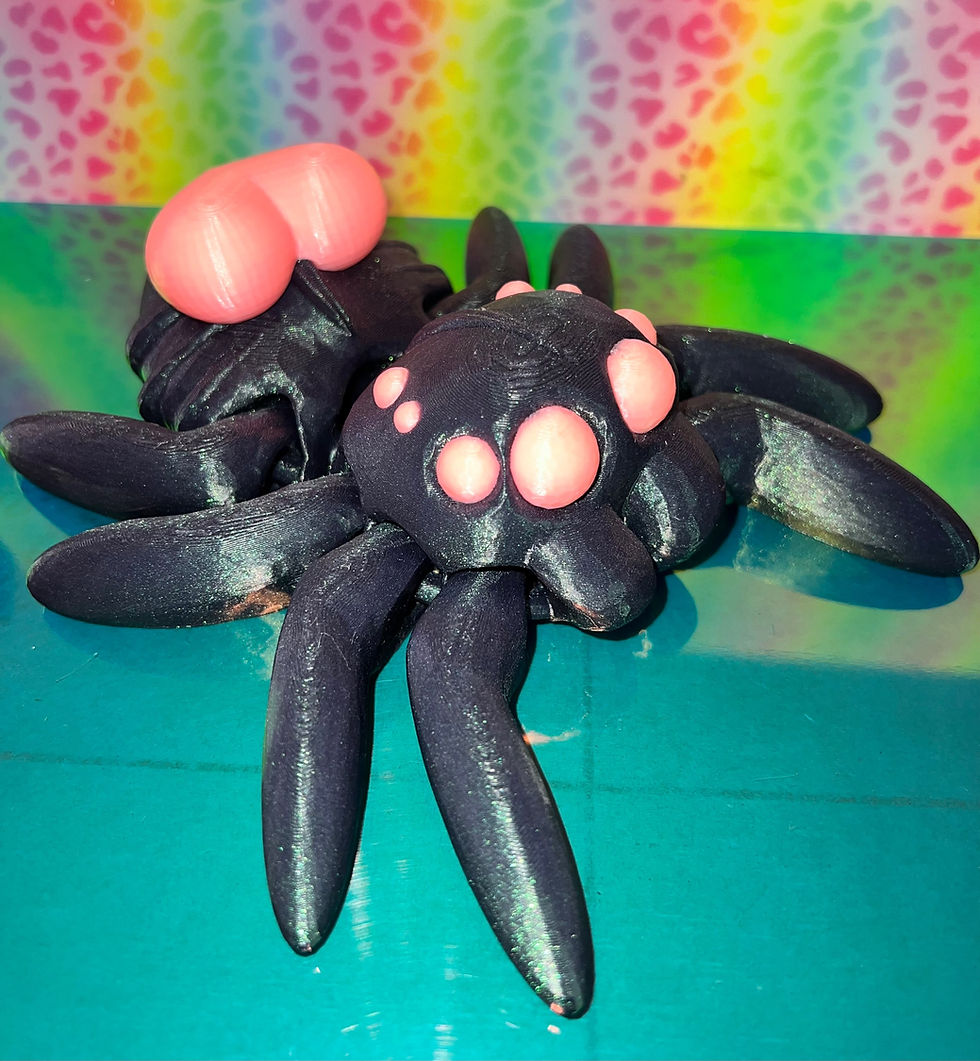 XXL Glow Heart Spider