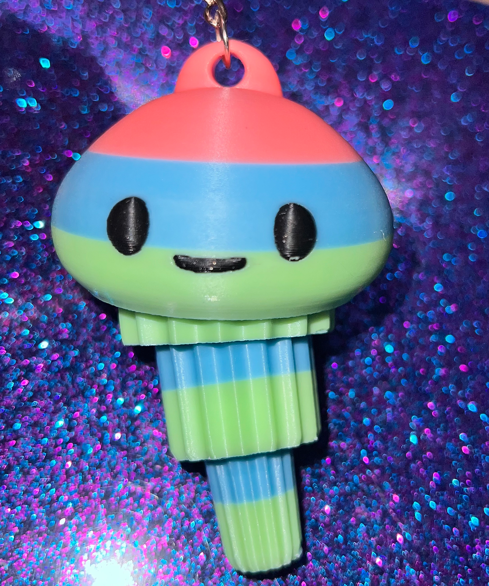 Thumbnail: XL Glow Jellyfish Keychain 