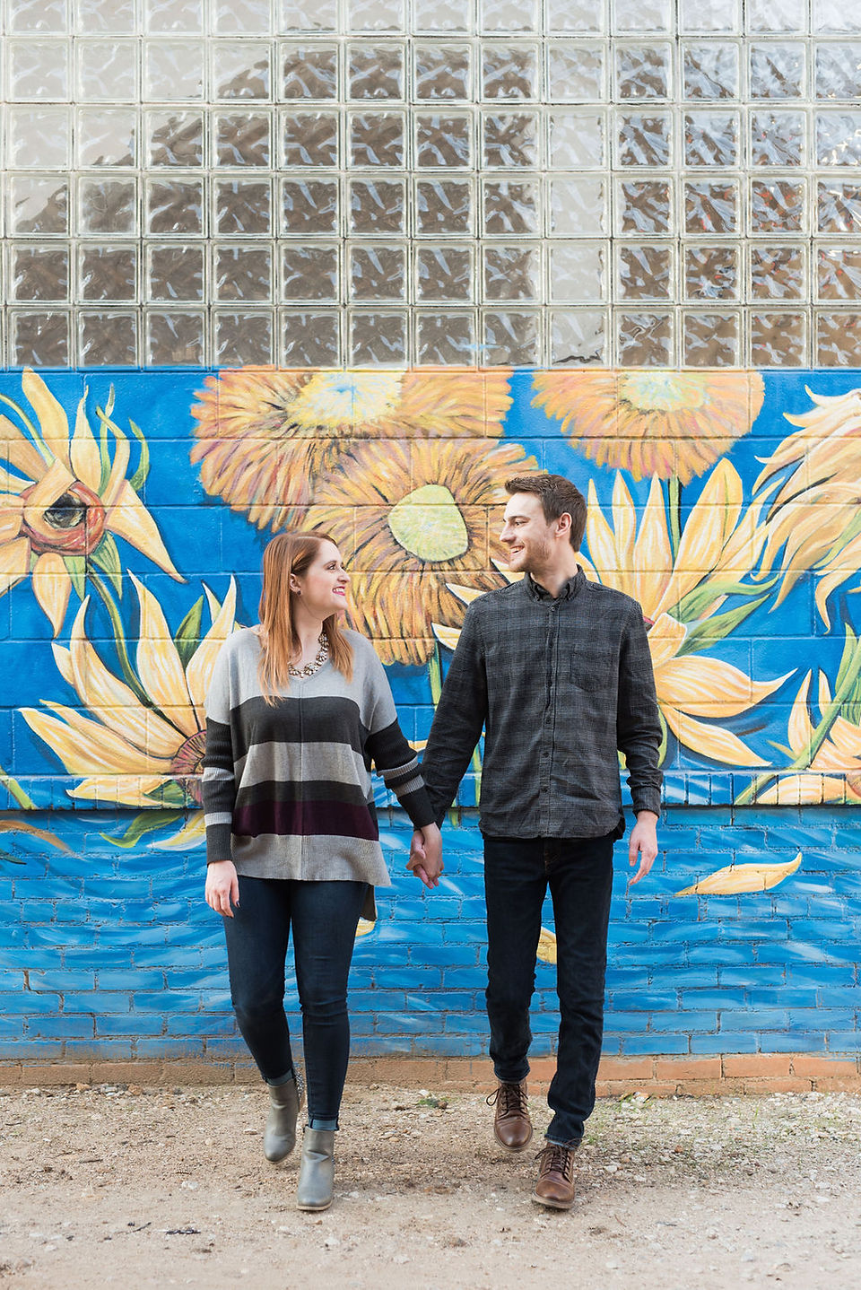 Starry Night Sunflower Mural