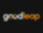 GoodLeap logo: orange and white text on black background