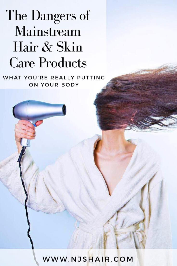 Hair blown by Blow Dryer