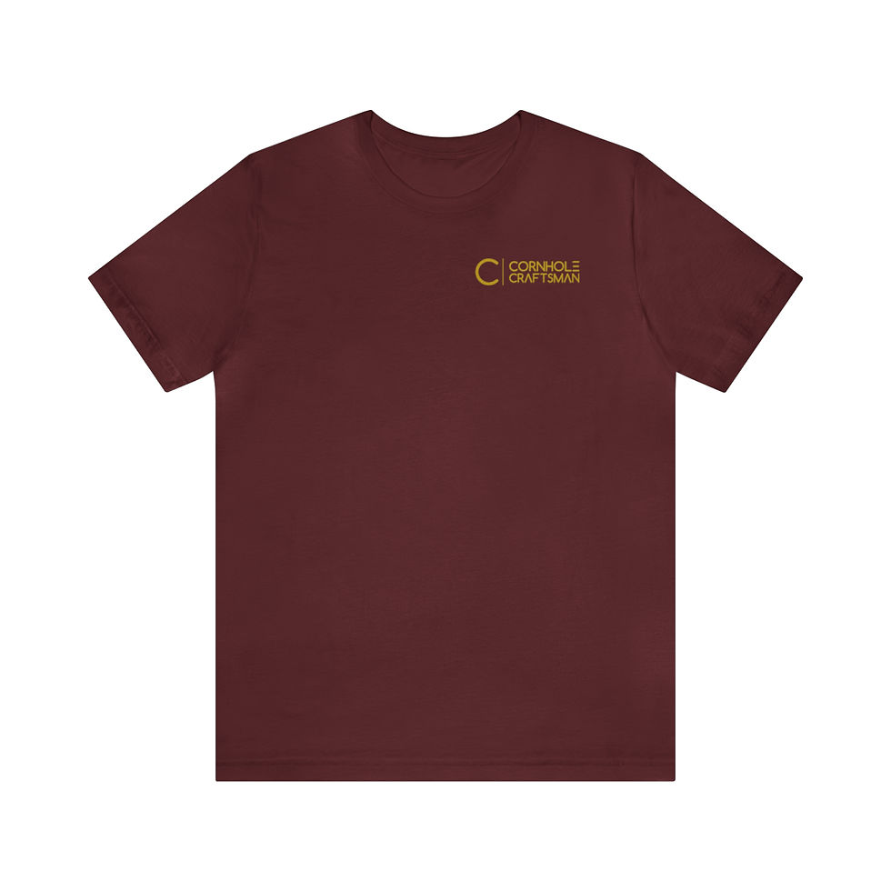 Thumbnail: Cornhole Craftsman - Left Side - Unisex Jersey Short Sleeve Tee