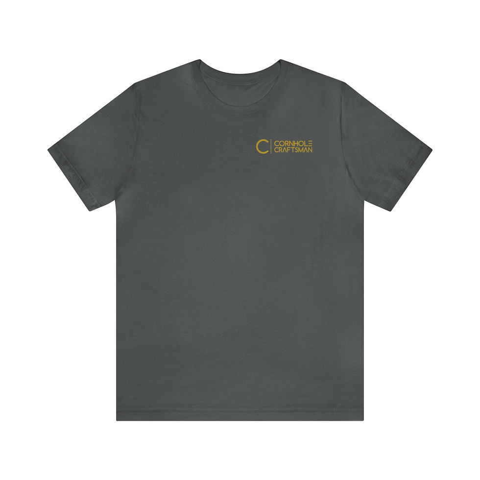 Thumbnail: Cornhole Craftsman - Left Side - Unisex Jersey Short Sleeve Tee