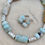 Thumbnail: Amazonite and Silver Necklace Set